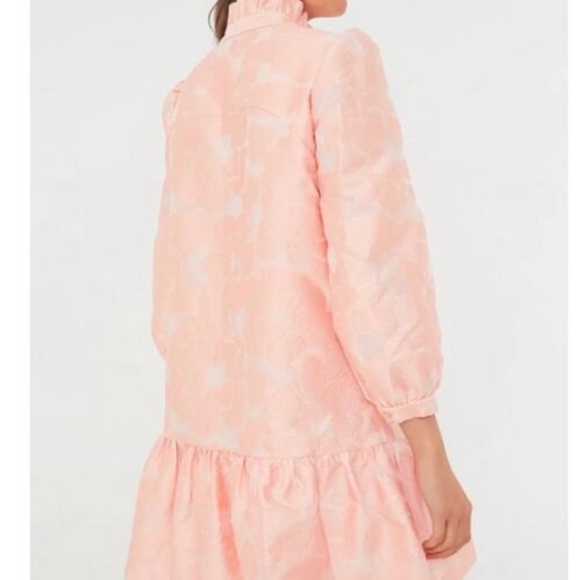 NWT Tuckernuck Bellini Pink Fil Coupe Palmerston party dress S - Picture 3 of 15